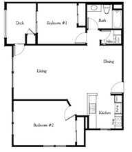 2 Bedroom 2 Bath 206 floor plan